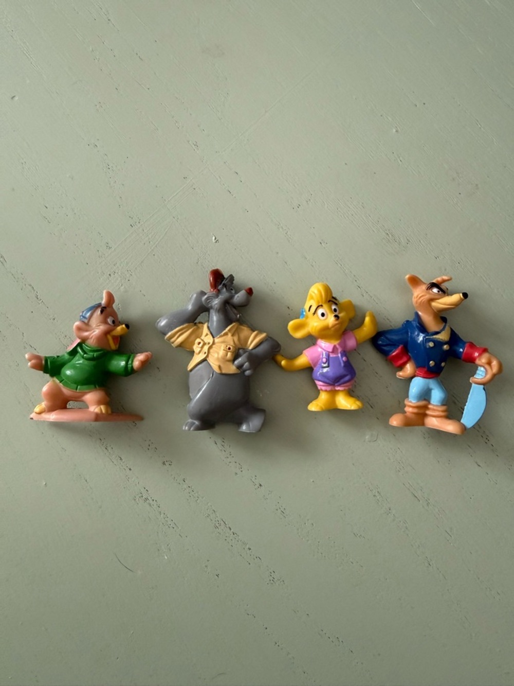 Vintage 1991 Lot of 4 Disney Kellogg's TaleSpin Figurines Baloo 2"